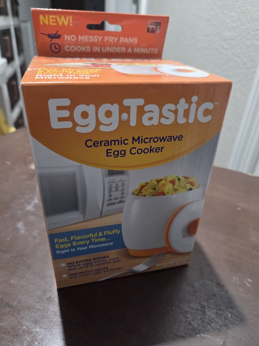 Ceramic Microwave Egg Cooker - Orange